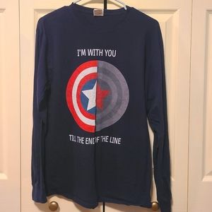 Fruit of the Loom Longsleeve Custom Marvel Shirt